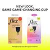 Flex Cup Starter Kit (Full Fit - Size 01) | Reusable Menstrual Cup + 2 Free Menstrual Discs | Pull-Tab for Easy Removal | Tampon + Pad Alternative | Lasts up to 10 Years | Capacity of 2 Super Tampons view 2