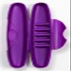 RADIUS Toothbrush Portable Travel Case Kit Standard Toothbrush Soap Razor Case Storage Box for Travel BPA Free 3 Count - Amethyst Purple view 4