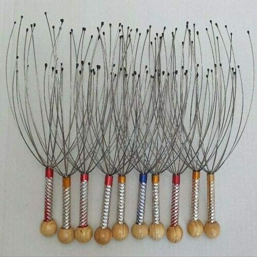 10 Scalp Head Neck Scratcher Massager Stress Releif Tool Acupressure Therapy