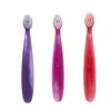 RADIUS Totz Toothbrush Extra Soft Brush BPA Free & ADA Accepted Designed for Delicate Teeth & Gums for Children 18 Months & Up - Purple Pink Coral - Pack of 3 view 1