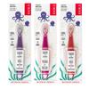 RADIUS Totz Toothbrush Extra Soft Brush BPA Free & ADA Accepted Designed for Delicate Teeth & Gums for Children 18 Months & Up - Purple Pink Coral - Pack of 3 view 2