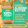 Almond Butter No Sugar Added, Made with Dry Roasted Almonds, Non-GMO Bulk Pack of 6 x 16oz Nut Butter Jar  Crazy Richards view 3