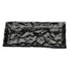 Black 5 x 10 3/4 Inch Black Contemplate Plastic Rectangle Plates - Case of 25 view 1