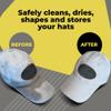 BallcapBuddy Hat Washer for Washing Machine, Cap Washer, Baseball Cap Washers, Baseball Hat Cleaner/Cleaning Protector (Black (1-Pack)) view 4