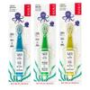 RADIUS Children's Toothbrush, Totz Brush, Extra Soft Bristles, Blue/Green/Yellow, BPA Free & ADA Accepted, Designed for Delicate Teeth & Gums for Children 18 Months & Up, Pack of 3 view 2