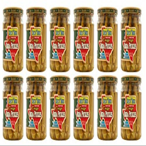 Talk O Texas Okra Pickled Mild 16 fluid ounce