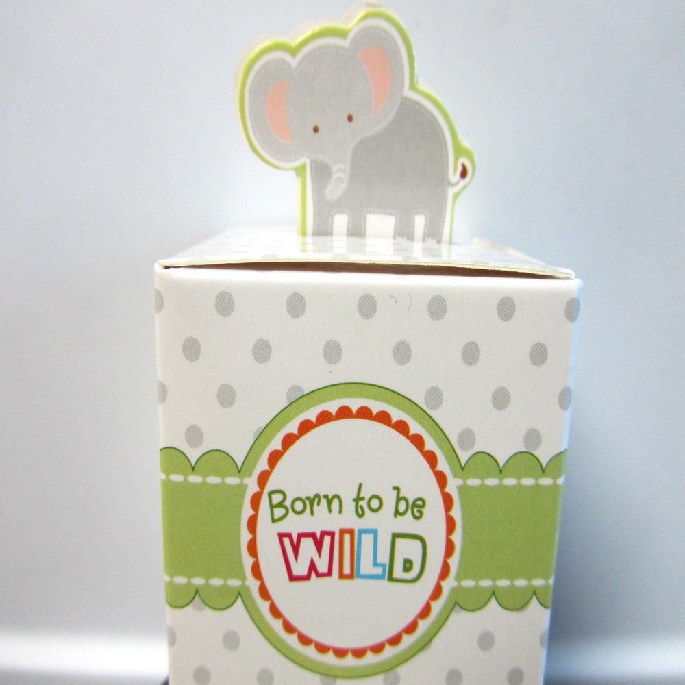 12 Pc Elephant Cute Animal Baby Shower Party Favors Gift Box/Paper G-Elephant US Seller Ship Fast