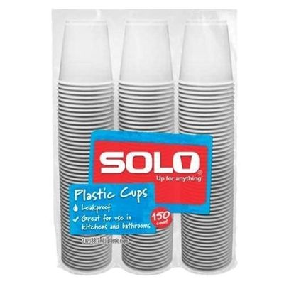 Solo Bathroom Cups, 150-Count Package of 3-Ounce Cups