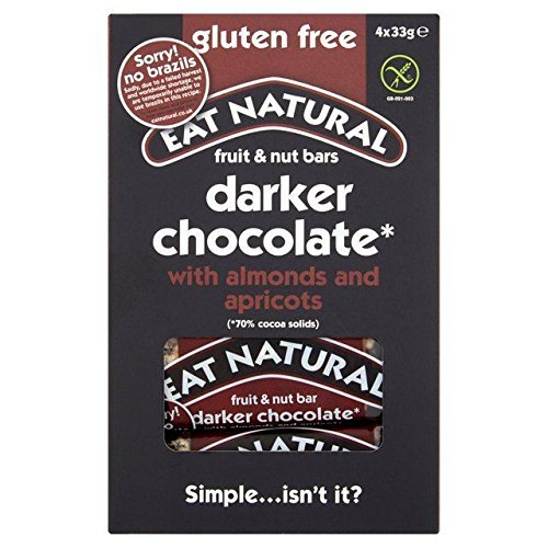 Eat Natural Darker Chocolate with Almonds & Apricots - 4 x 33g