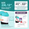 BraceAbility Medical Abdominal Stomach Binder - XXL Belly Band Compression for Diastasis Recti, Postpartum, Post-Surgical Wrap for Tummy Tuck Recovery, Post op Ab Binder for Women and Men (2XL 12") view 2