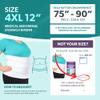 BraceAbility Plus Size Abdominal Binder for Post Surgery Recovery - Bariatric Stomach Hernia Belt, Post Partum Waist Binder, Diastasis Recti Obese Belly Support Band for Big Men and Women (4XL 12") view 2