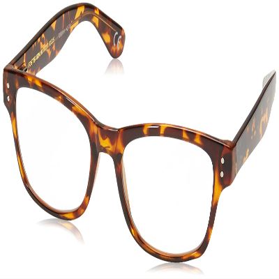 Foster Grant Conan Multifocus Rectangular Reading Glasses, Tortoise/Transparent, 53 mm + 3.25