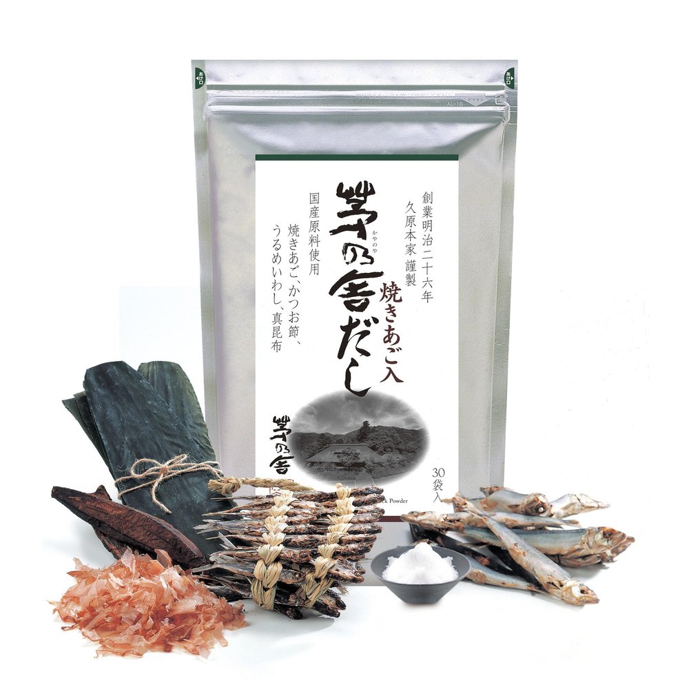 Kayanoya Dashi, Original Dashi Stock Powder, Dashi Powder with Superb Flavor from Bonito Flakes, Round Herring, Grilled Flying Fish and More, (8g Packets x 30)