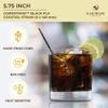 [12000 COUNT] CORNSTRAW 5" Short Cocktail Straws, Black PLA Cornstarch Plastic-Free Disposable Small Drink Stirrer, Swizzle, mixer, for Cold Drinks, whiskey, Bar, Club, Party view 2