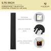 [12000 COUNT] CORNSTRAW 5" Short Cocktail Straws, Black PLA Cornstarch Plastic-Free Disposable Small Drink Stirrer, Swizzle, mixer, for Cold Drinks, whiskey, Bar, Club, Party view 3