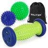 Massage Ball - 3 in 1 - with Foot Roller & Spiky Balls, Plantar Fasciitis Relief and Heel Spur Relief, Foot Roller Massage and Trigger Point Ball view 1