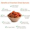 Arashan Apricots  Delicious Dried Apricot Fruit, MOST Delectable Dry Apricot In The World! Grown In The Ferghana Valley In Kyrgyzstan  Apricots Dried | Sundried, Pitted, No Sugar Added (1 LB) view 4