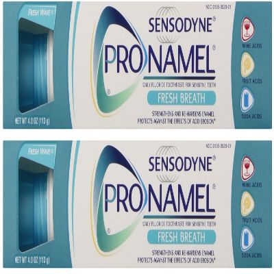 Sensodyne Pronamel Toothpaste, Fresh Breath, 4 Ounce (Pack of 2)