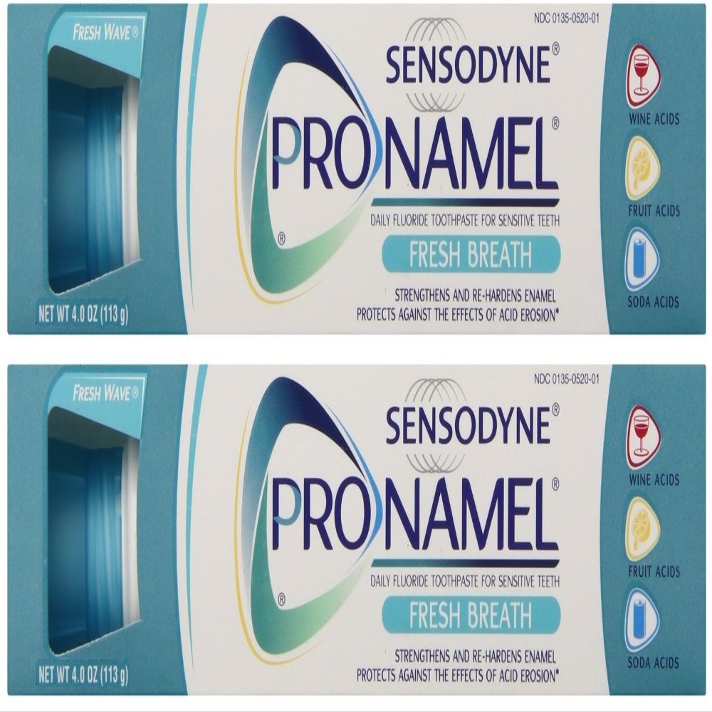 Sensodyne Pronamel Toothpaste, Fresh Breath, 4 Ounce (Pack of 2)