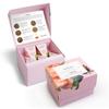 Tea Forte Jardin 3-Piece Premium Tea Gift Set with Rose Pink Cafe Cup with Lid, Tea Tray and 10 Assorted 2 of Each Variety Organic Handcrafted Pyramid Infuser Tea Bags view 4