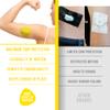 Not Just A Patch Dexcom G6 Adhesive Patches (20 Pack) - Dexcom G6 Stickers Adhesive Patches for Skin - Water Resistant Dexcom Overpatch G6 for Active Lifestyle 10-14 Days - Yellow view 3