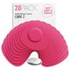 Not Just A Patch Freestyle Libre 2 Sensor Covers (20 Pack) Lingo CGM Patches for Freestyle Libre 2 - Water Resistant & Durable for 10-14 Days - Pink view 1