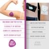 Not Just A Patch Freestyle Libre 2 Sensor Covers (20 Pack) Lingo CGM Patches for Freestyle Libre 2 - Water Resistant & Durable for 10-14 Days - Purple view 3