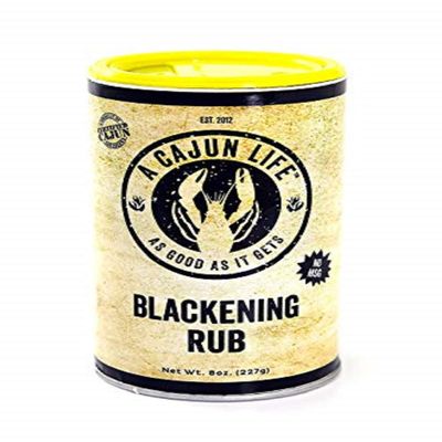A Cajun Life Blackening Seasoning | Authentic Certified Cajun Blackening Rub, Non-GMO, No MSG, 8oz (6 Count)