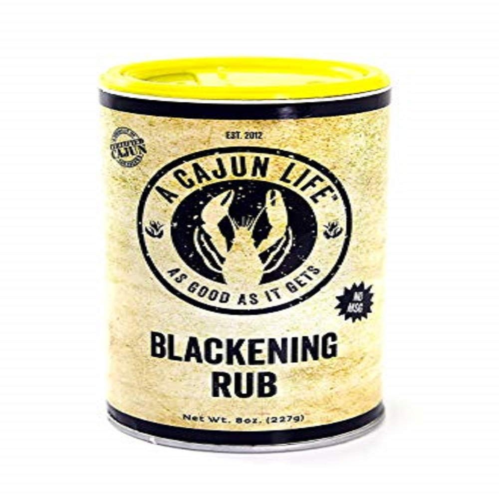 A Cajun Life Blackening Seasoning | Authentic Certified Cajun Blackening Rub, Non-GMO, No MSG, 8oz (6 Count)