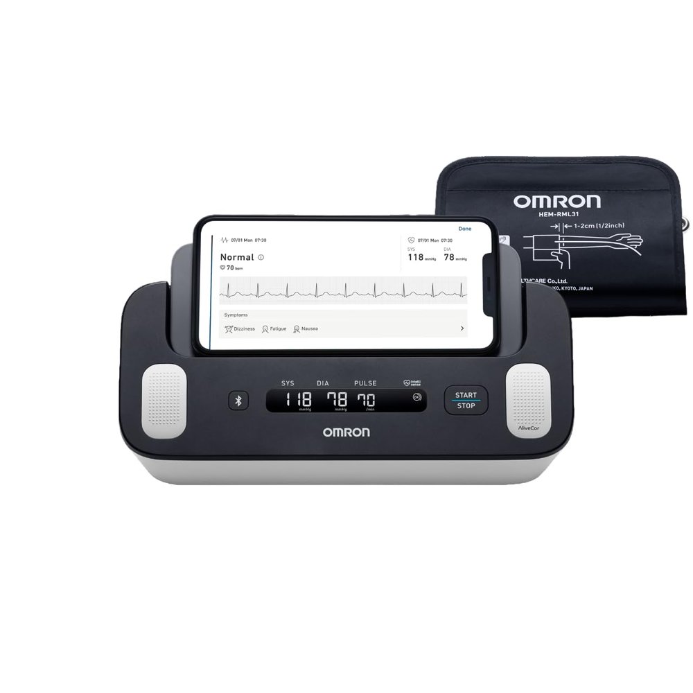 OMRON Complete 2-in-1 Blood Pressure Monitor + EKG for Home Use & Upper Arm Blood Pressure Cuff - #1 Doctor & Pharmacist Recommended Brand - Clinically Validated - Connect App