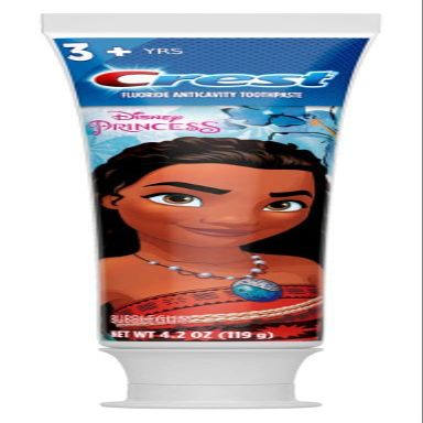 Crest Toothpaste 4.2 Ounce Kids Princesses Bubblegum (2 Pack) - Images May Vary