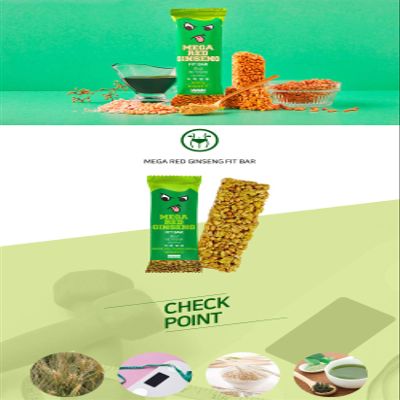 (1 Box) Red Ginseng Diet Fit Bar (12PCS) Cereal Bar Low Calorie Snack Bar