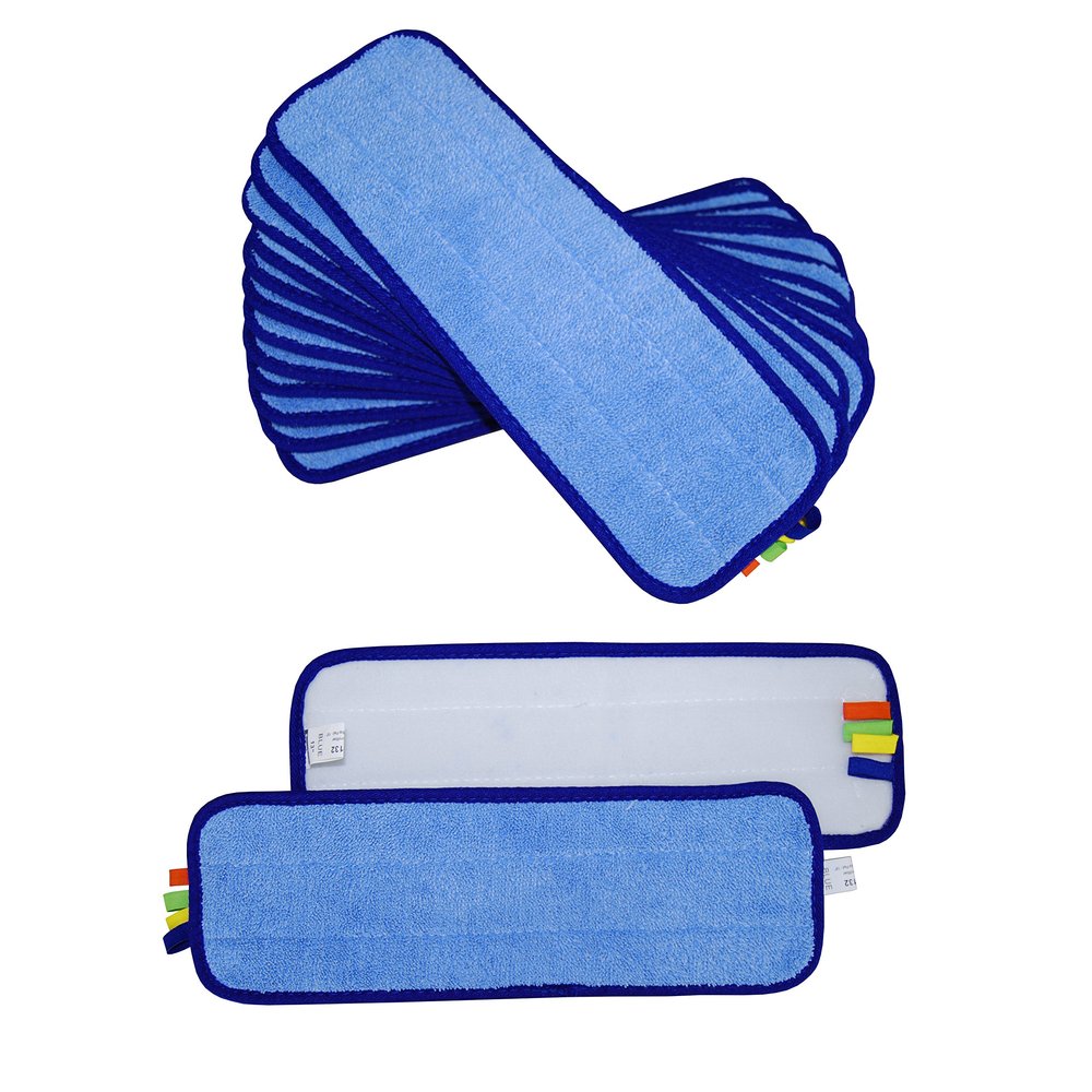 1doz. 13" SunnyCare #26132 Blue Microfiber Wet Mop Pad 12pcs