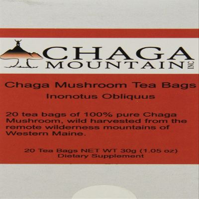 Chaga Mushroom in Tea Bags, 20 Count