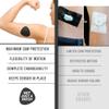 Not Just A Patch Freestyle Libre 2 Sensor Covers (20 Pack) Lingo CGM Patches for Freestyle Libre 2 - Water Resistant & Durable for 10-14 Days - Black view 3
