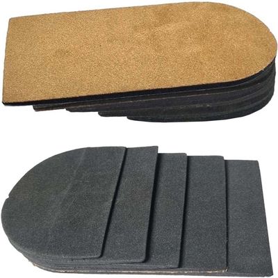 Adjustable Leg Length Discrepancy Heel Lifts Inserts Insoles - Pack of 2 (5 Layer Brown Large)