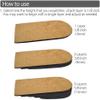 Adjustable Leg Length Discrepancy Heel Lifts Inserts Insoles - Pack of 2 (5 Layer Brown Large) view 3