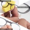 SMARTTOP 1.0mm Eyeglass Nose Pads 20 Pairs Stick On Silicone Anti-Slip Adhesive Nose Pads Cushions for Eyeglasses Sunglasses Thin Nose Pads (Clear) view 4