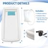 Inflatable Shower Bathtub Kits, Large Bathing Basin System for Bedridden, Handicap, Elderly, Disabled Patients Body Washing, Caregiver Assistive Aid view 2