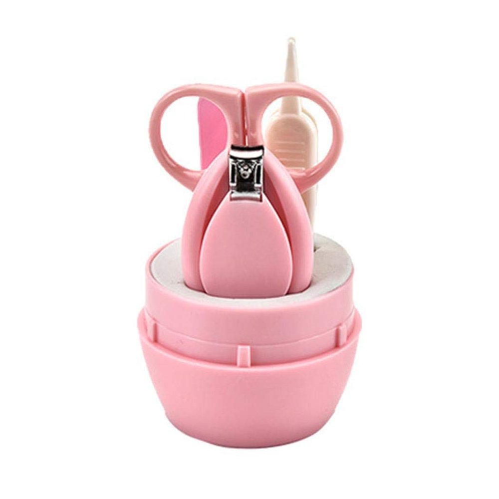 Baby Grooming kit Nail Care Clippers Set with Scissors and Tweezers for Newborn, Infant, Toddler, Kids (4 pcs)