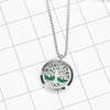 Aromatherapy Essential Oil Diffuser Necklace Tree of Life Pattern Stainless Steel Locket Pendant view 4