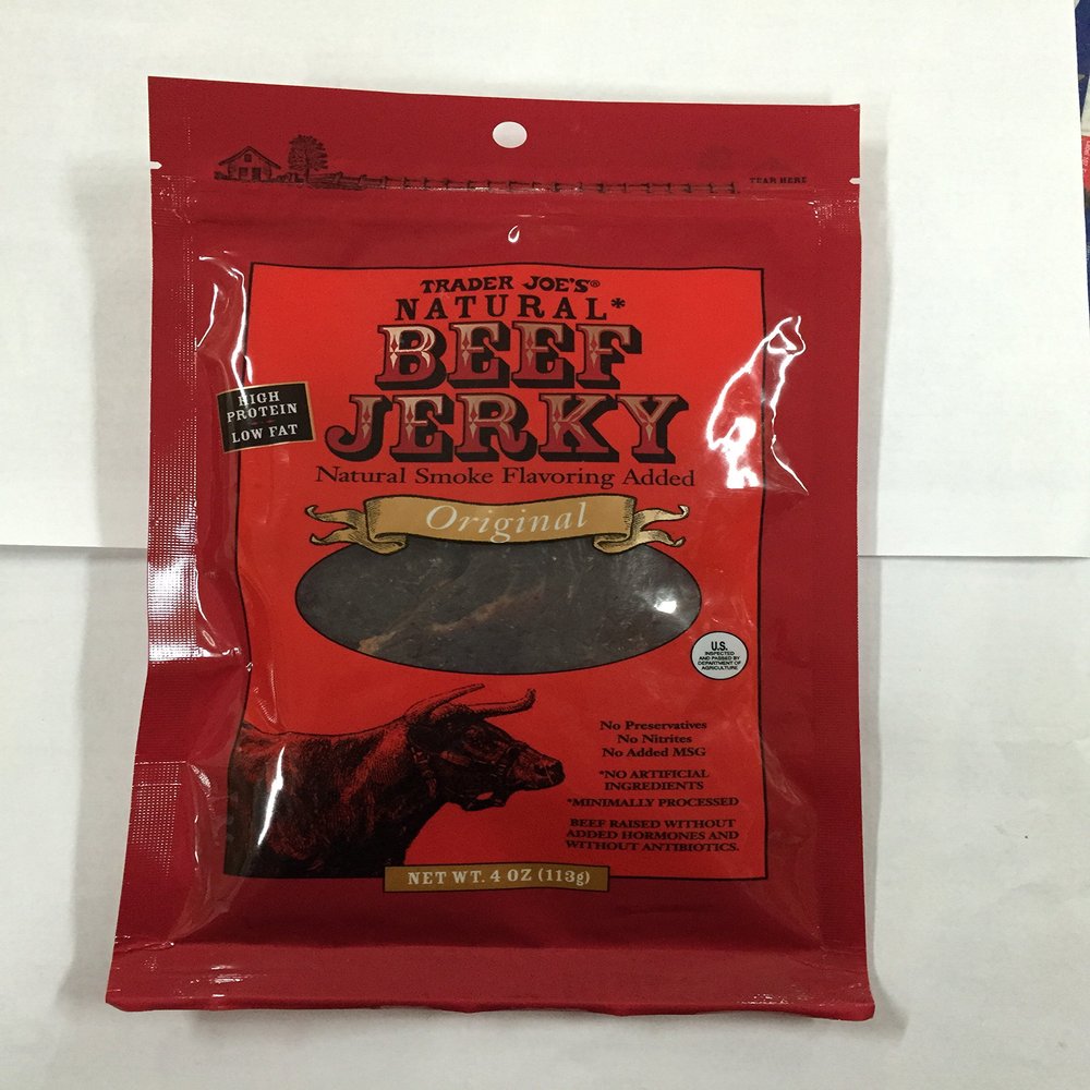 Trader Joe's Natural Beef Jerky - Origina (Pack of 6)