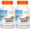 Doctor's Best, (2 Pack) Vitamin D3, 125 mcg (5000 IU), 360 Softgels view 1