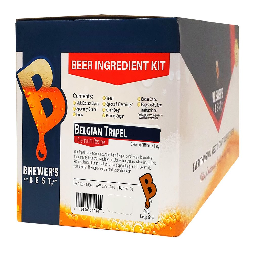 Brewer's Best - 1044 - Home Brew Beer Ingredient Kit (5 Gallon), (Belgian Tripel)