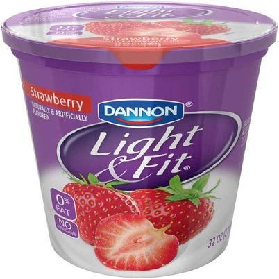 Dannon Light + Fit Fat Free Original Strawberry Yogurt 32 oz