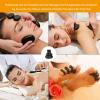 20Pcs/Set Massage Stones, Hot Rock Massages, Black Basalt Oval Shape Hot Stones for Essential Oil Pedicure & Body Relaxation view 4