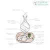 Nebulizing Pure Essential Oil Aromatherapy Diffuser, Premium Home & Professional Use, No Heat, No Water, No Plastic  Dark Radiance by Organic Aromas view 2