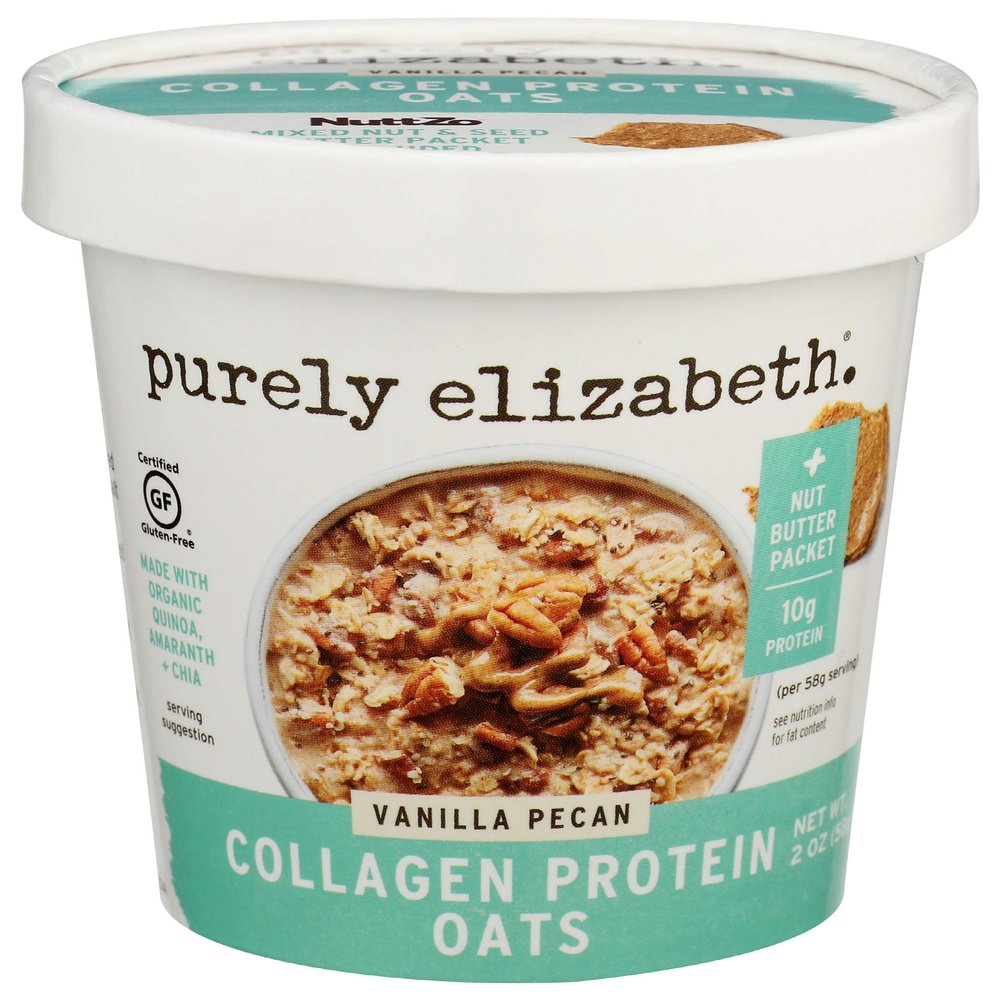 Purely Elizabeth, Oats Vanilla Pecan Collagen Protein, 2 Ounce