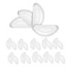 Silicone Eyeglass Nose Pads Sticky, Hypo-allergenic Adhesive Nose Grips for Glasses and Sunglasses 12 Pairs view 1