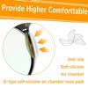 Silicone Eyeglass Nose Pads Sticky, Hypo-allergenic Adhesive Nose Grips for Glasses and Sunglasses 12 Pairs view 3